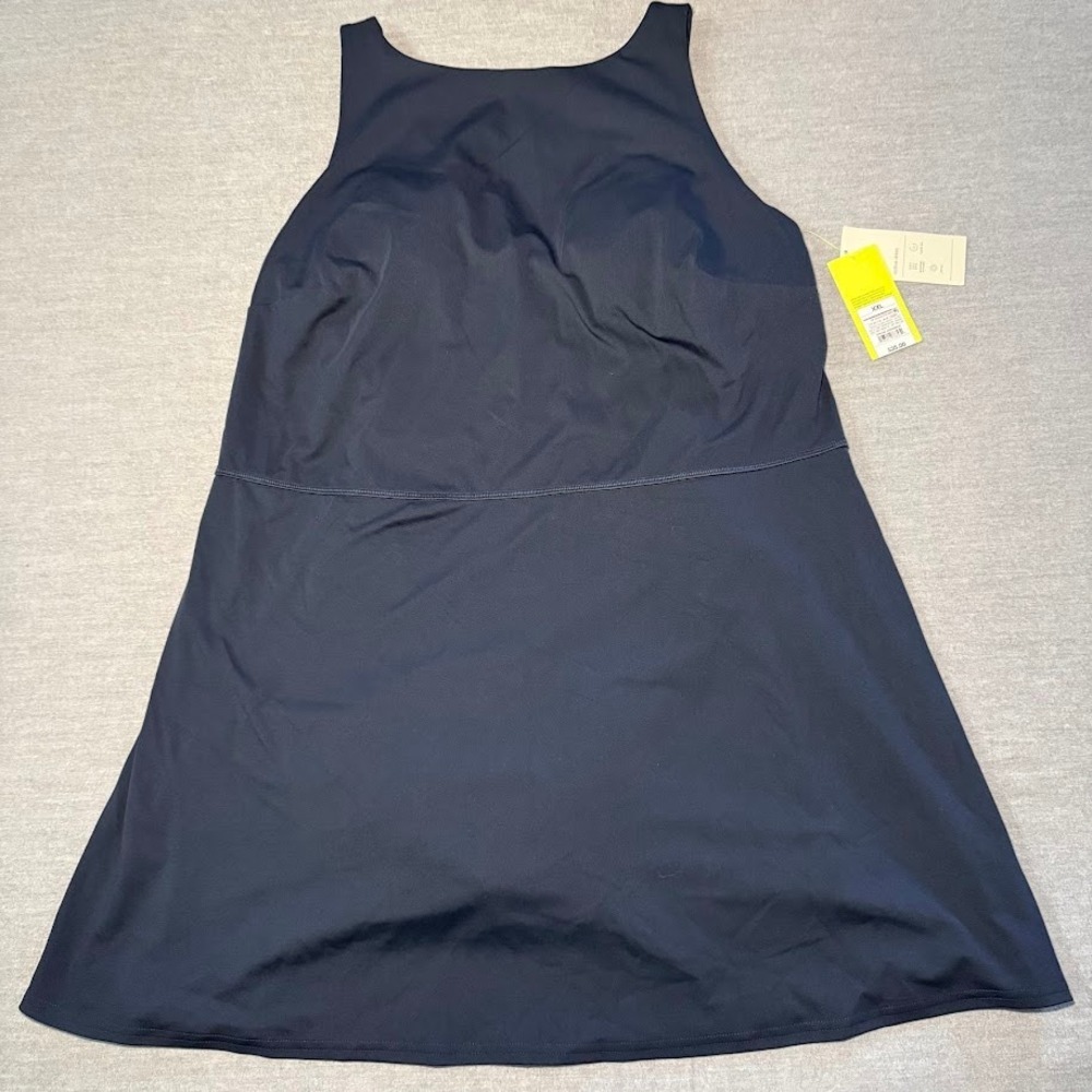 All in Motion Womens Knit High Neck Active Dress Navy Blue XXL New NWT